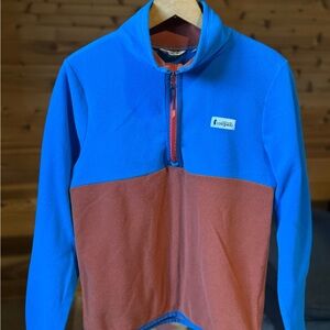 Cotopaxi Blue and Brown Zip Up Fleece